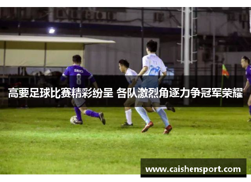 高要足球比赛精彩纷呈 各队激烈角逐力争冠军荣耀